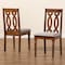 Baxton Studio Cherese Modern and Contemporary Grey Fabric and Walnut Brown Finished Wood 2-Piece Dining Chair Set 183-10545-Zoro - alternate 8